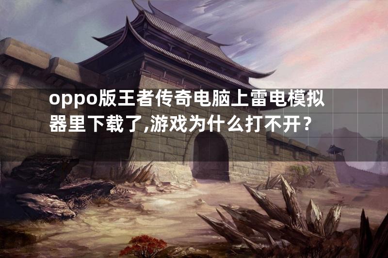 oppo版王者传奇电脑上雷电模拟器里下载了,游戏为什么打不开？