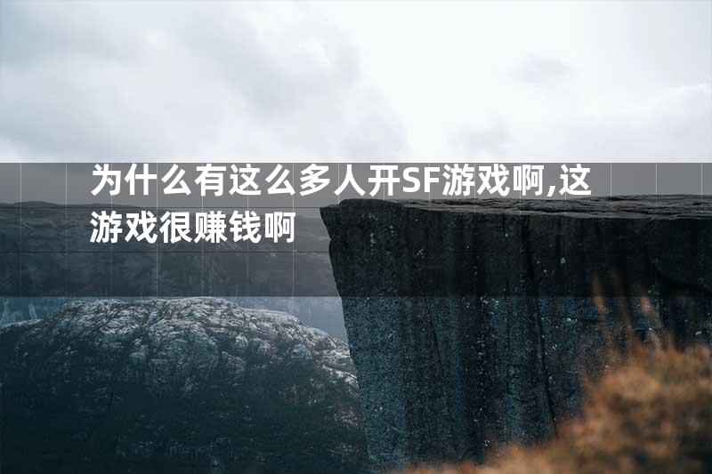 为什么有这么多人开SF游戏啊,这游戏很赚钱啊