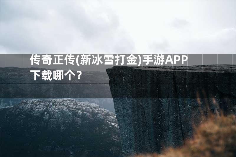 传奇正传(新冰雪打金)手游APP下载哪个？