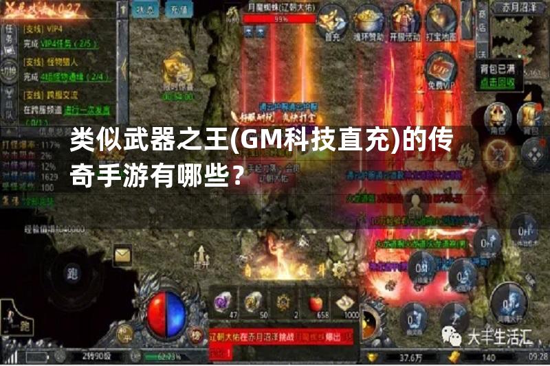 类似武器之王(GM科技直充)的传奇手游有哪些？